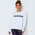 Logo personalizzato Women Crewneck Blank Sport Crewneck Sweatshirt